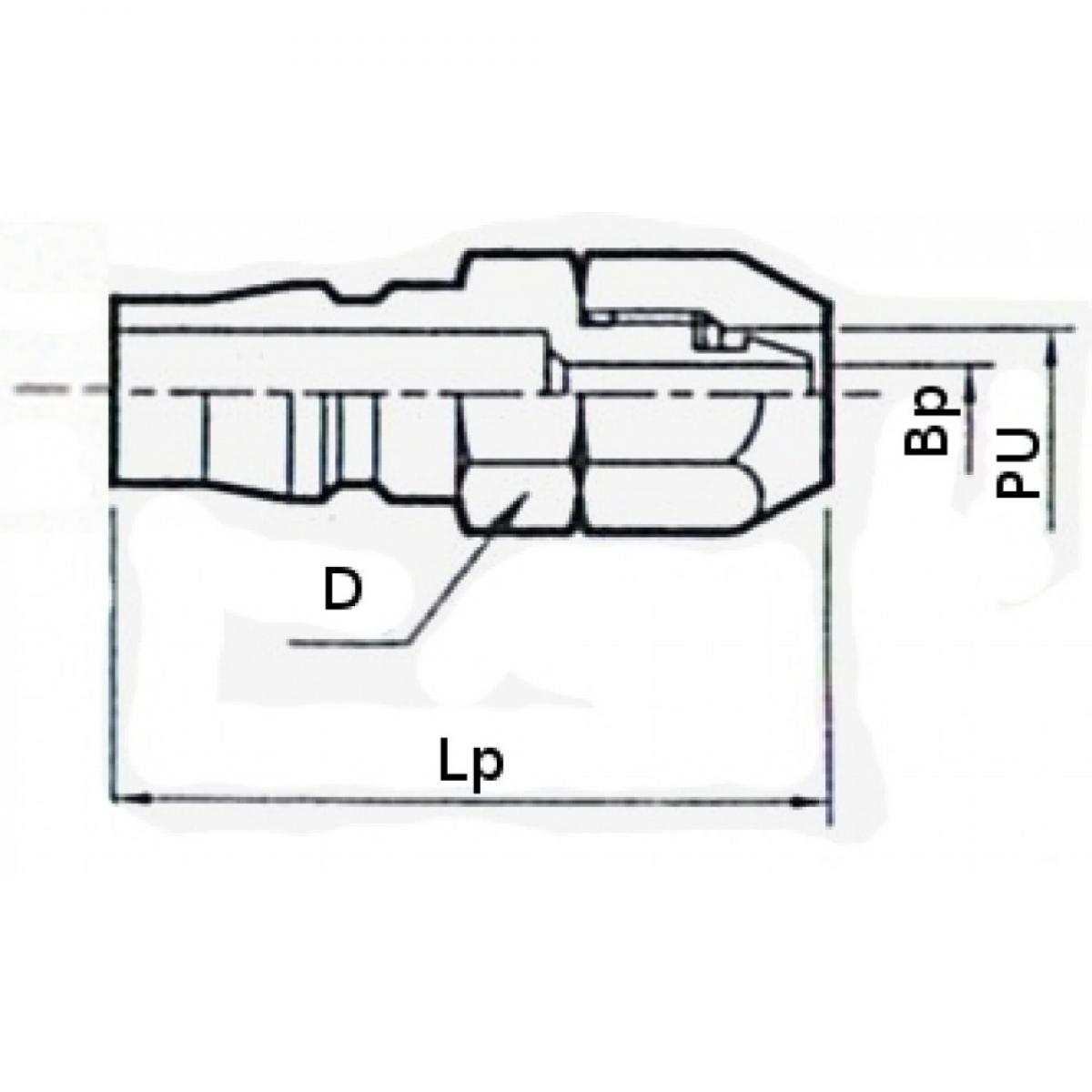 картинка Штуцер Sino-UK 40-PP — Kawasaki-shop.ru